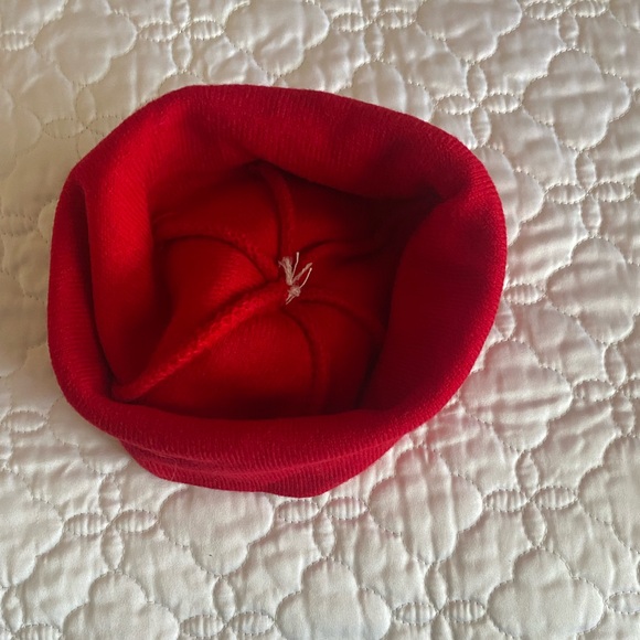 Beanie hat. Red and white in color with a Pom Pom on top. NWOT. New condition. - Picture 4 of 4